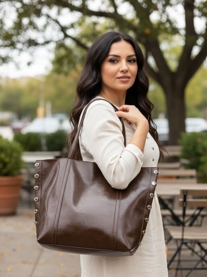 Acı kahve omuz çantası