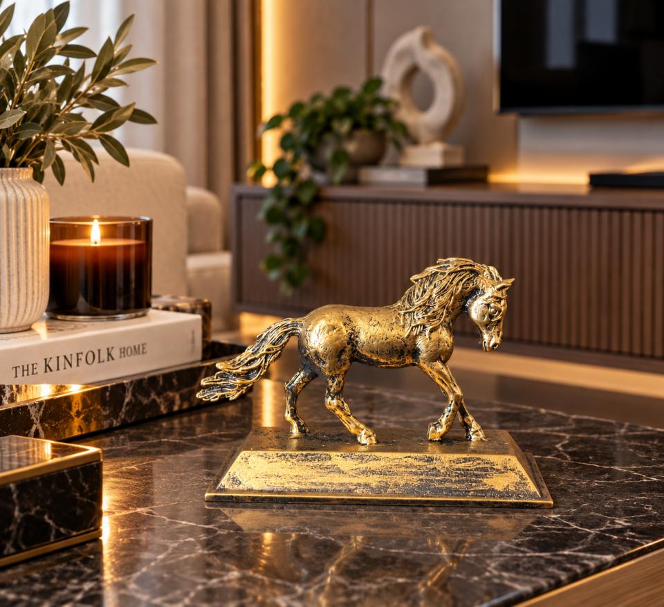 Dekoratif At Biblosu – Gold, Gümüş ve Eskitme Renk Seçenekli
